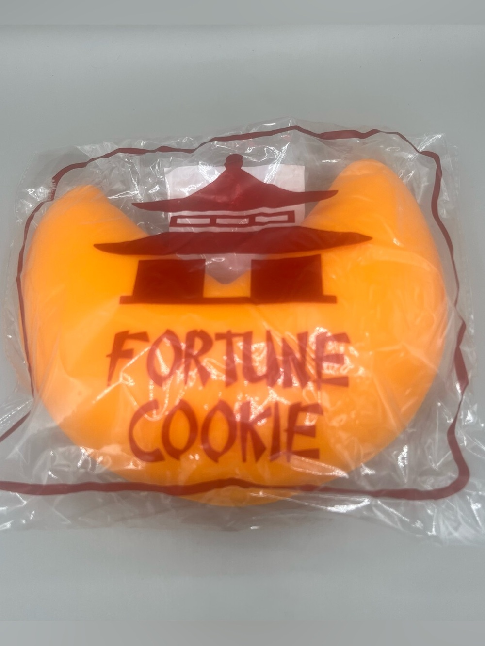 The Big Squij Jumbo Fortune Cookie Squishy Stress Toy ~ Orange/Yellow ~ NEW